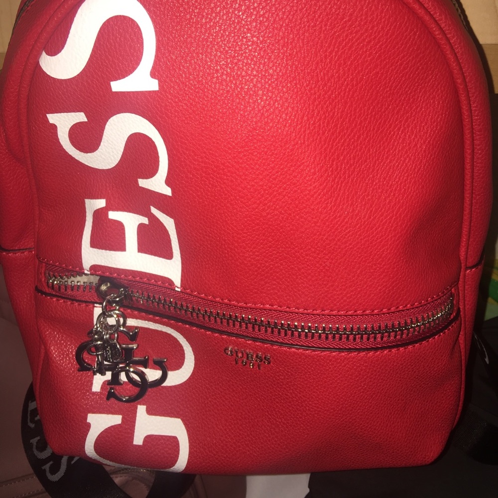 Red guess backpack